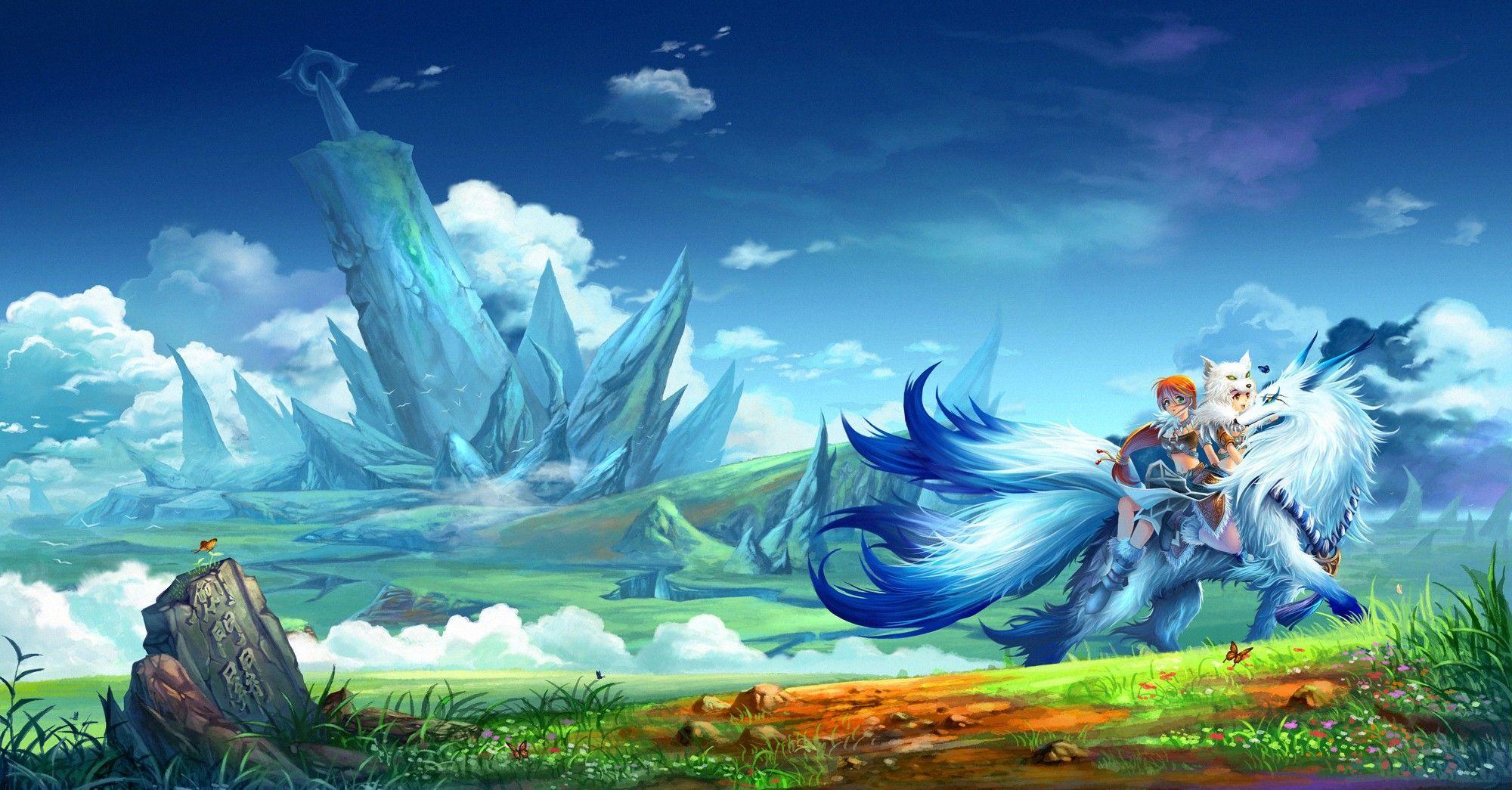 Anime Fantasy Wallpapers Top Free Anime Fantasy Backgrounds Wallpaperaccess