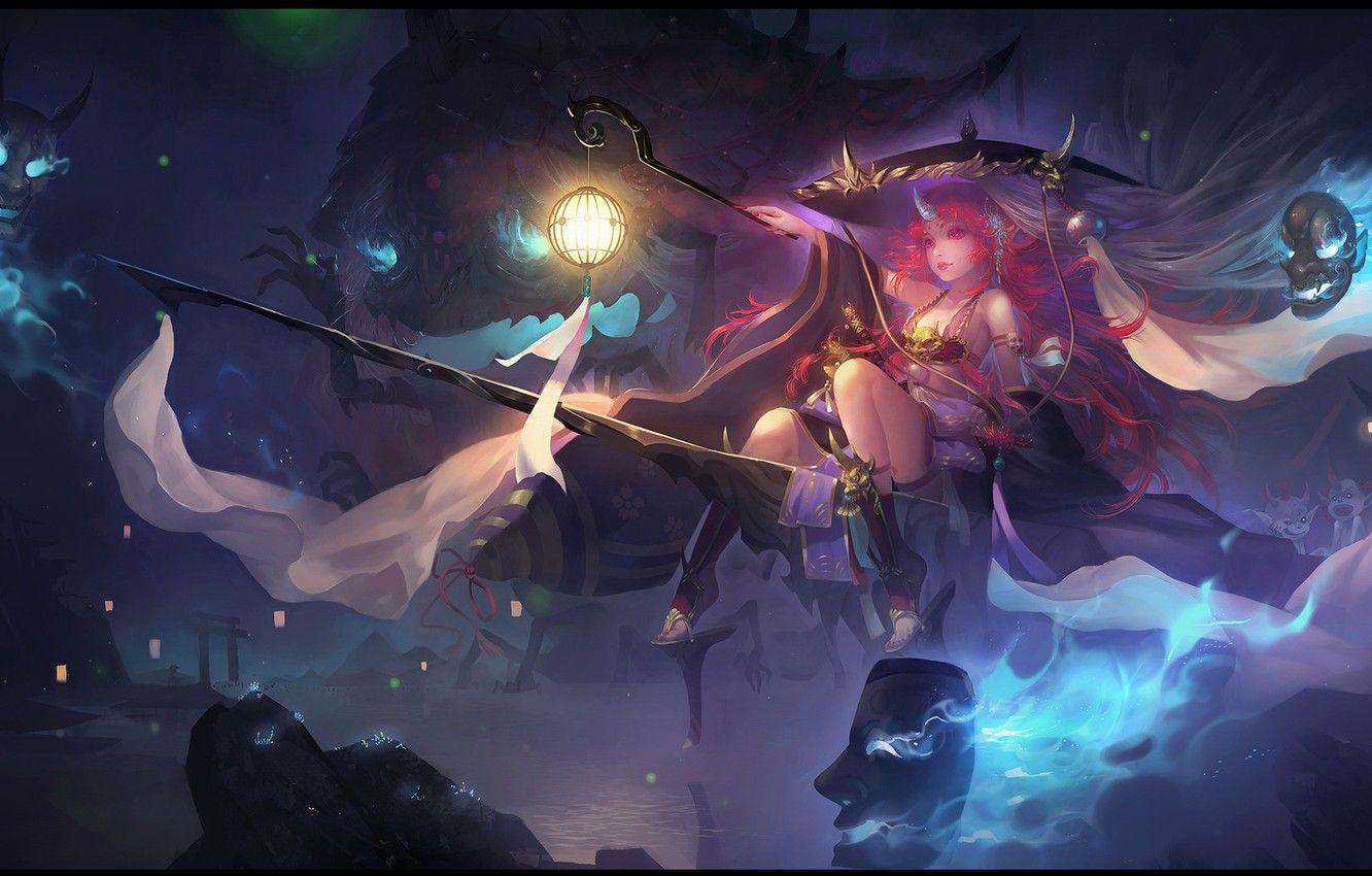 1332x850 Wallpaper anime, fantasy, art, flashlight, Ninth boutique class