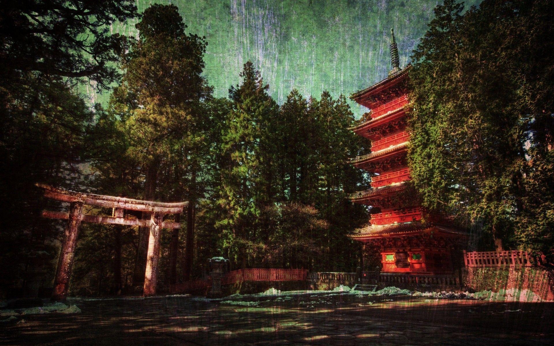 1920x1200 Japan Wood House