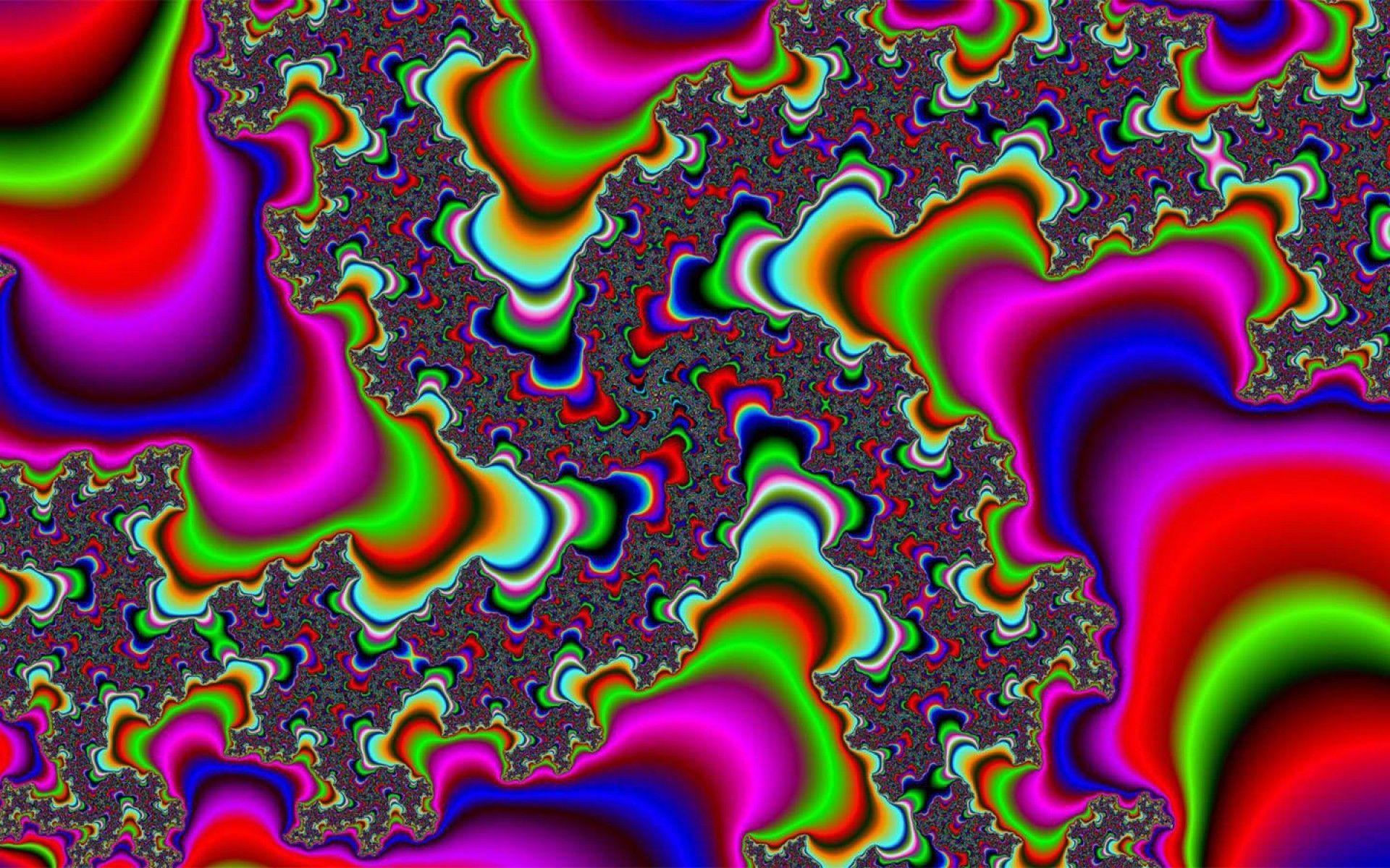 1920x1200 Trippy Wolf Wallpaper