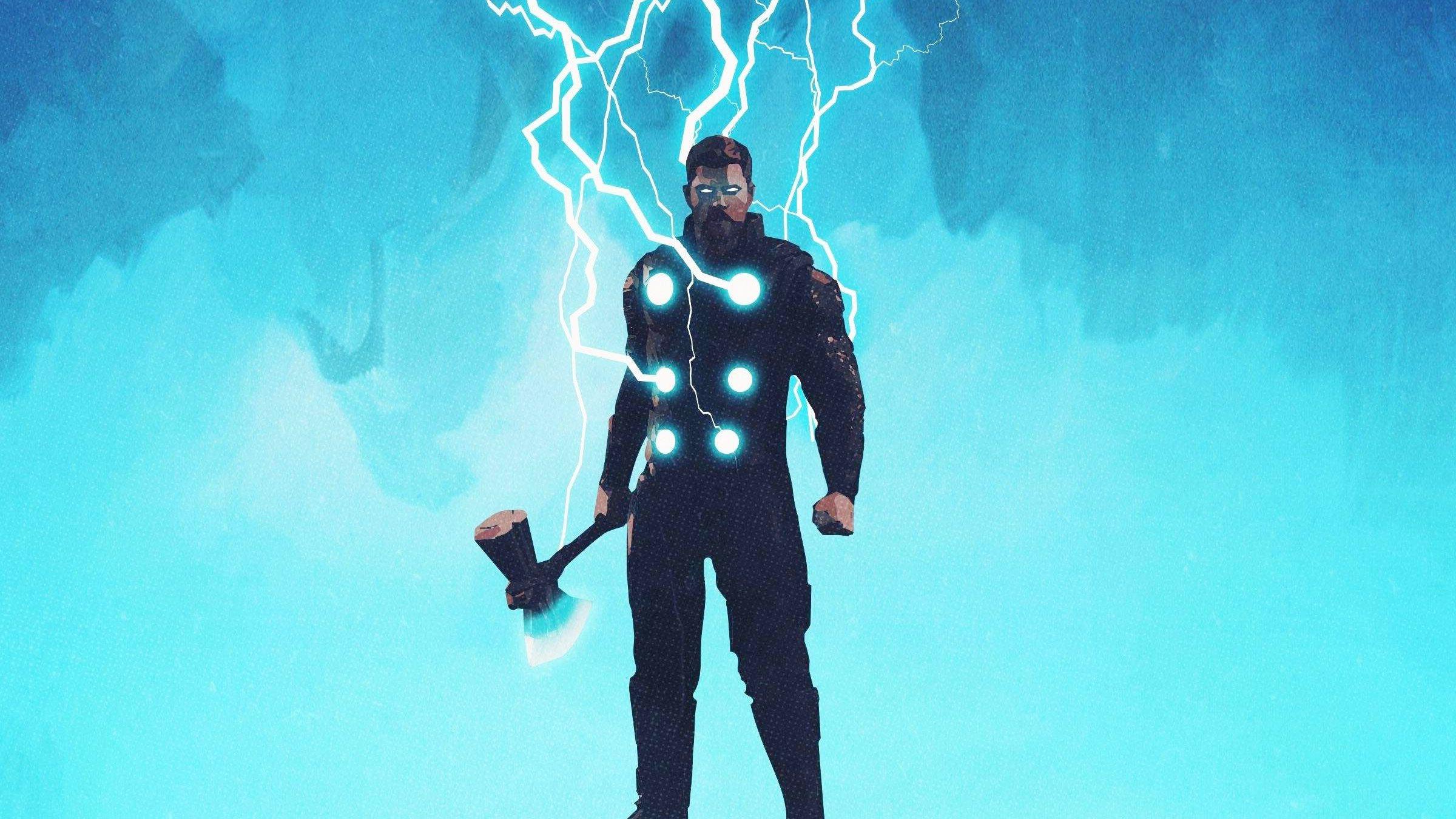 2400x1350 Thor Lighting Thunder 4k HD Wallpaper, HD Wallpaper 4k