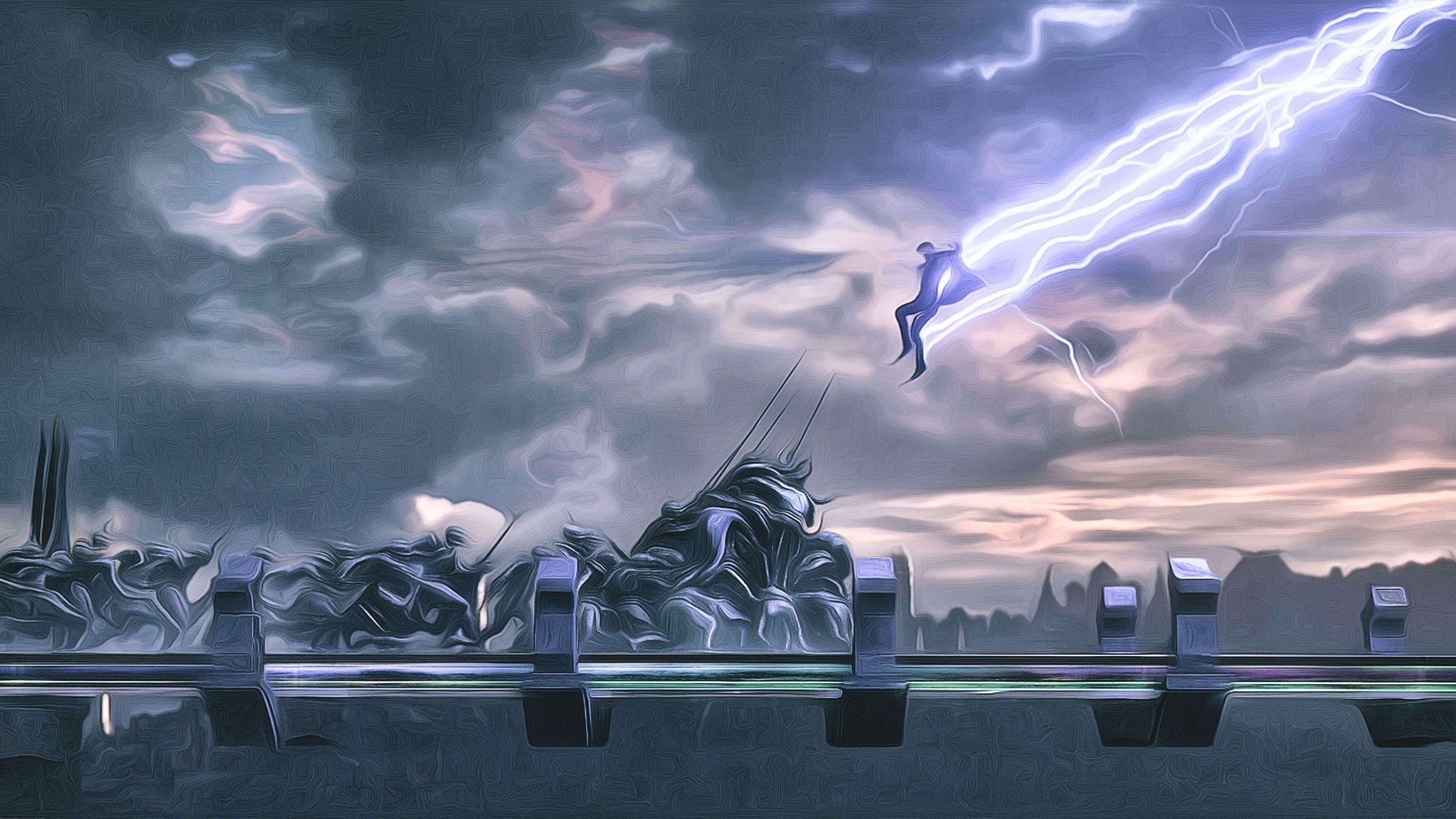 3840x2160 Wallpaper 4k Thor God Of Thunder 4K Artwork 4k Wallpaper