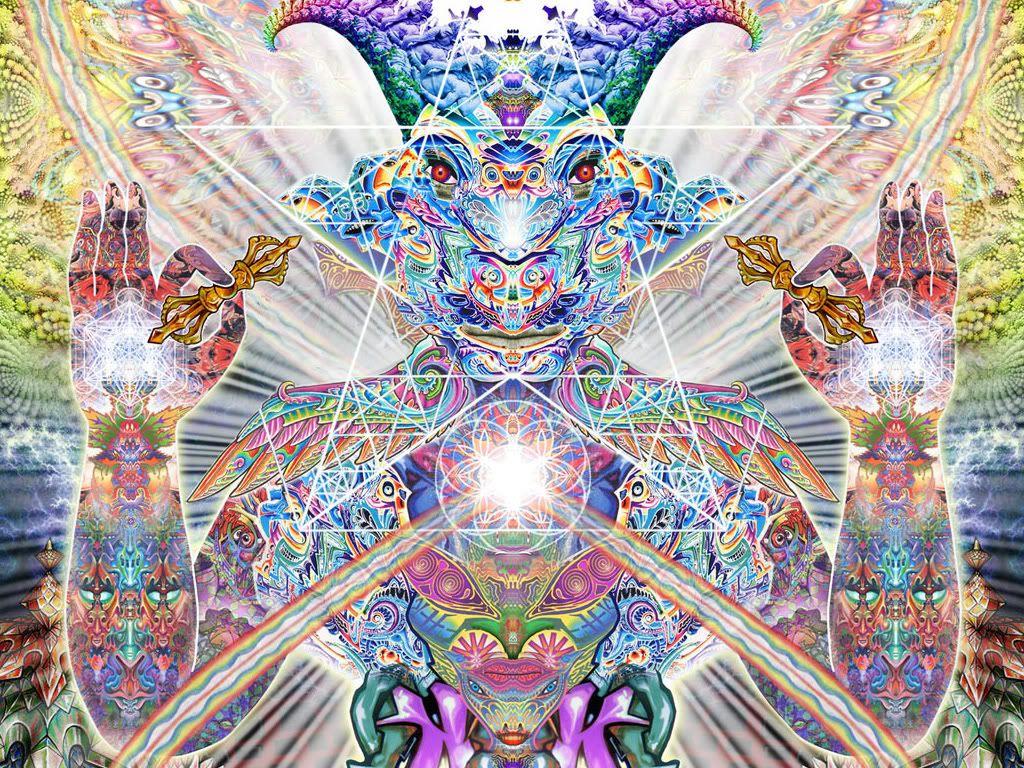 1024x768 psychedelic baphomet. Outside The Circles Of Time