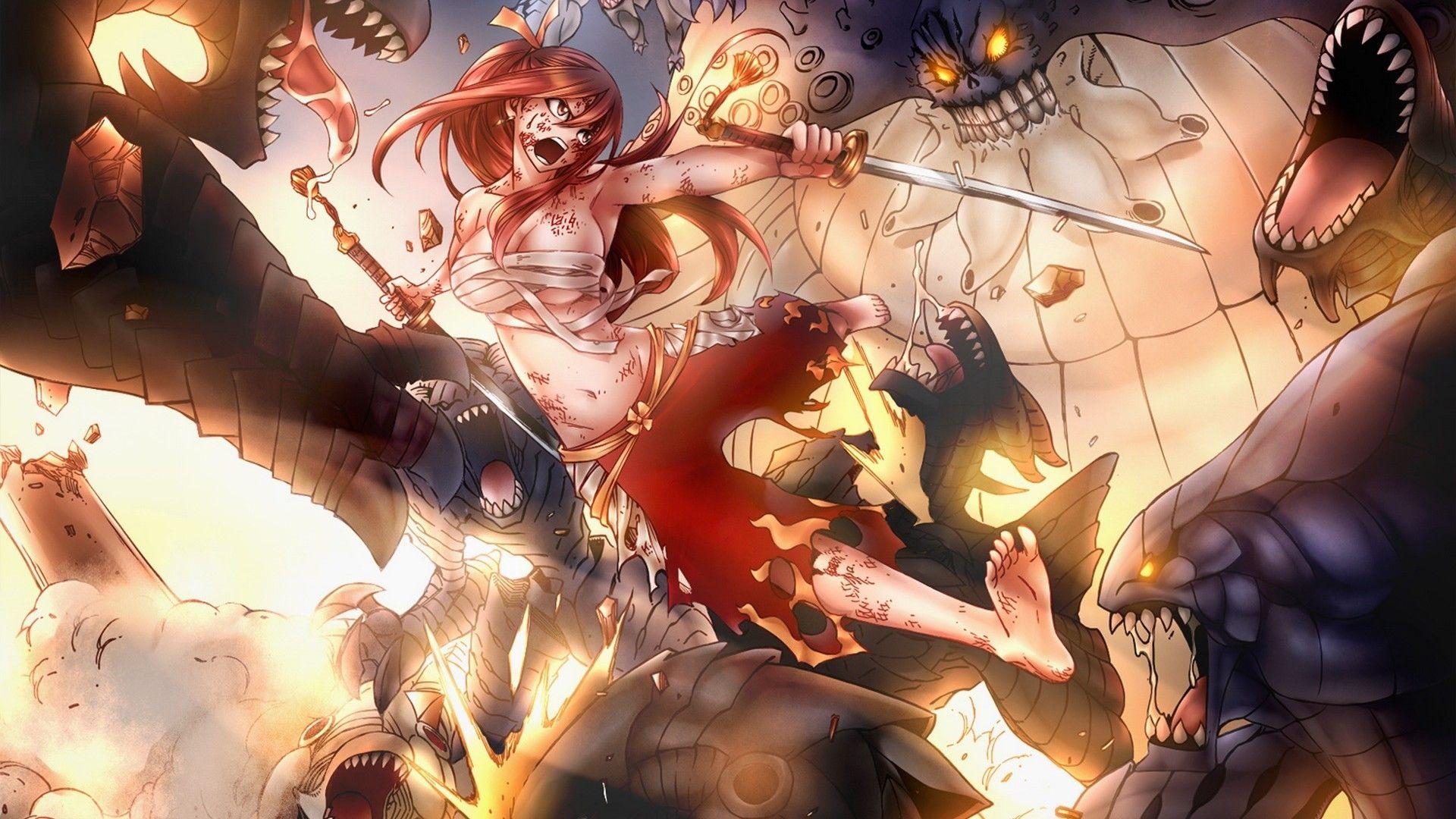 1920x1080 Erza Scarlet, Fairy Tail HD Wallpaper & Background • 12199 • Wallur