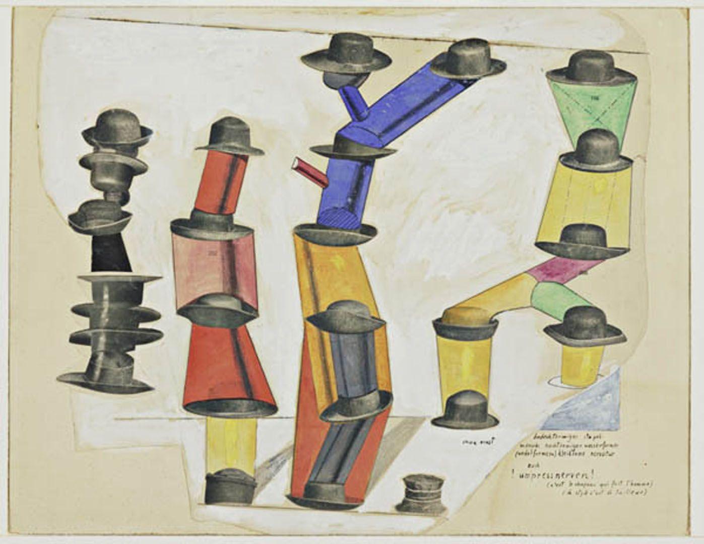 1397x1080 The Hat Makes The Man surrealist max ernst art wallpaper