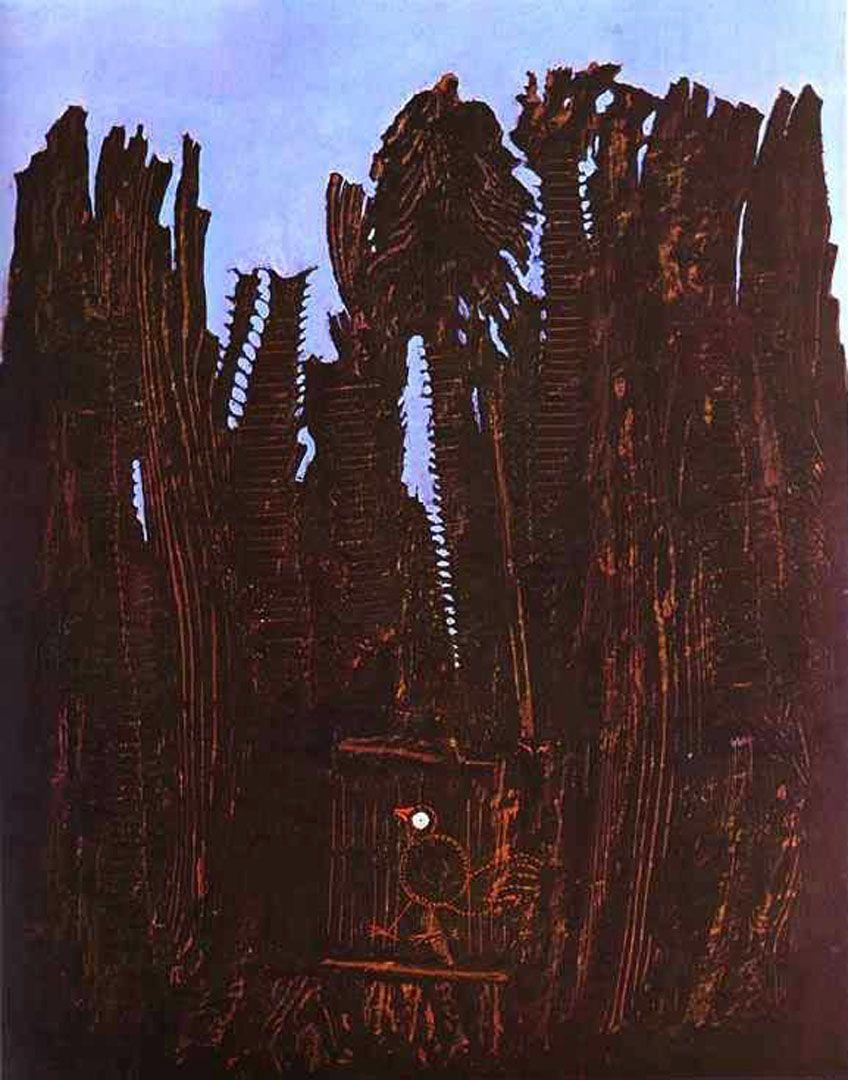 848x1080 Forest And Dove surrealist max ernst art wallpaper