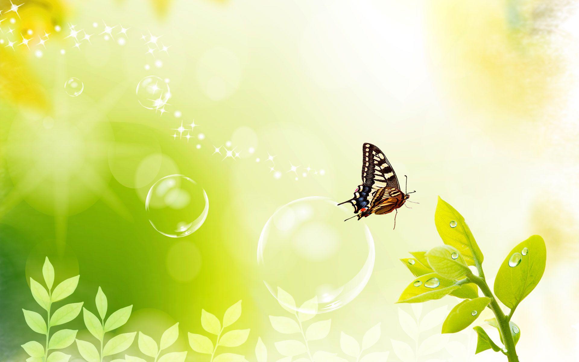1920x1200 Digital Wallpaper Spring Cartoon Creative Image