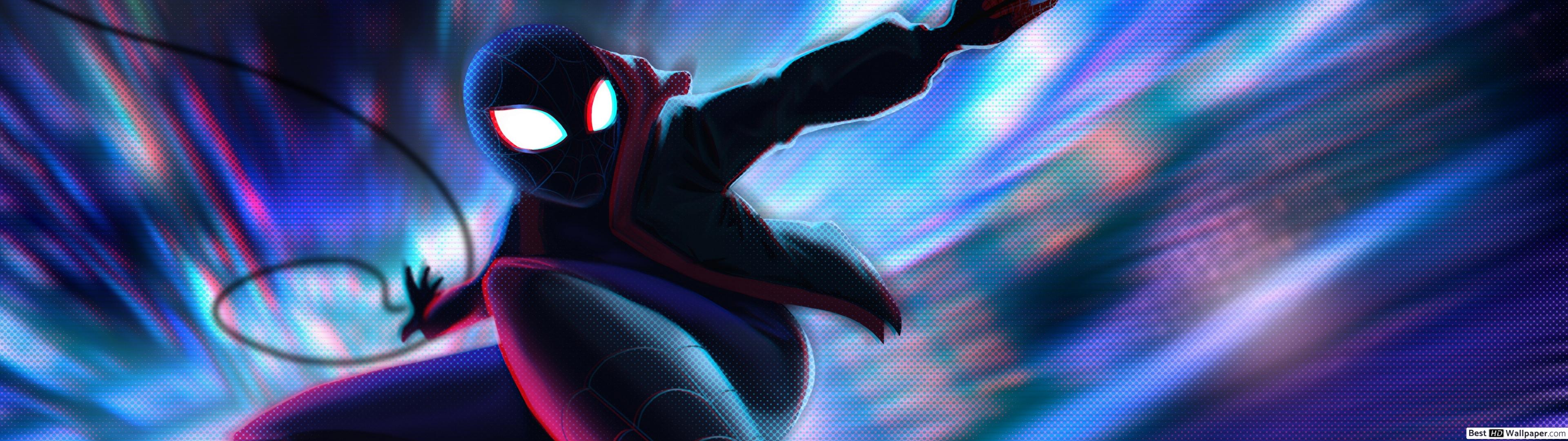3840x1080 REQUEST Can anyone make somethink amazing with spiderman: mlutiverse. Somethink like that. but not exactly this wallpaper 3840x1080