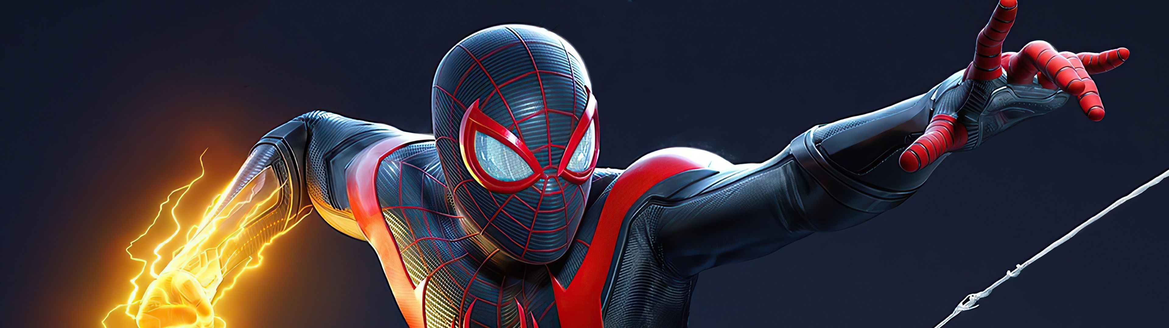 3840x1080 Marvel's Spider Man: Miles Morales Wallpaper 4K, PlayStation 5