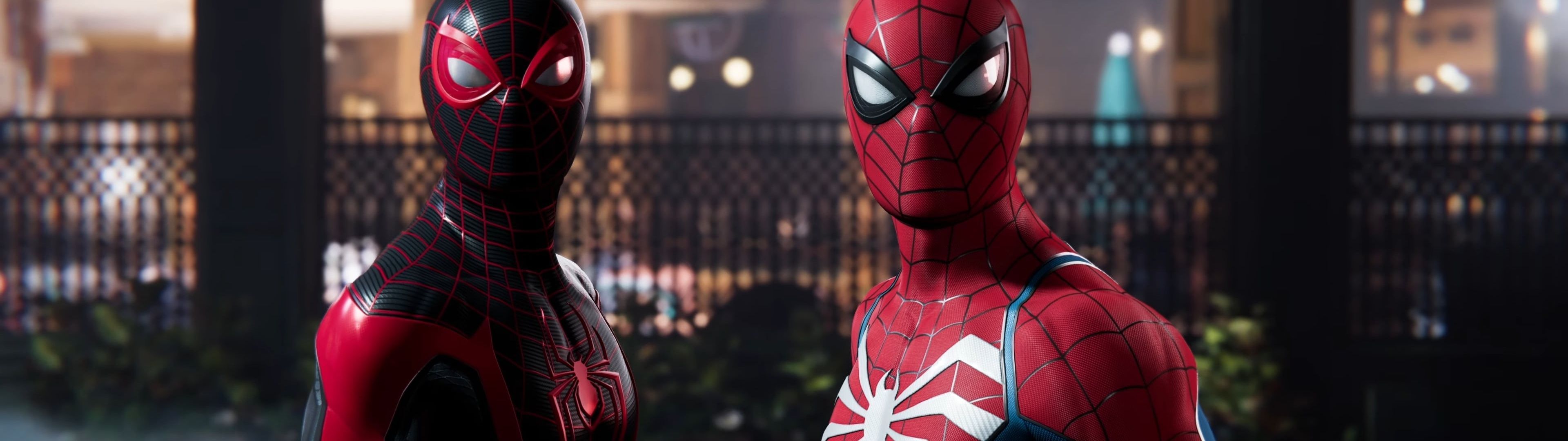 3840x1080 Spider Man 2 PS5 Desktop Wallpaper