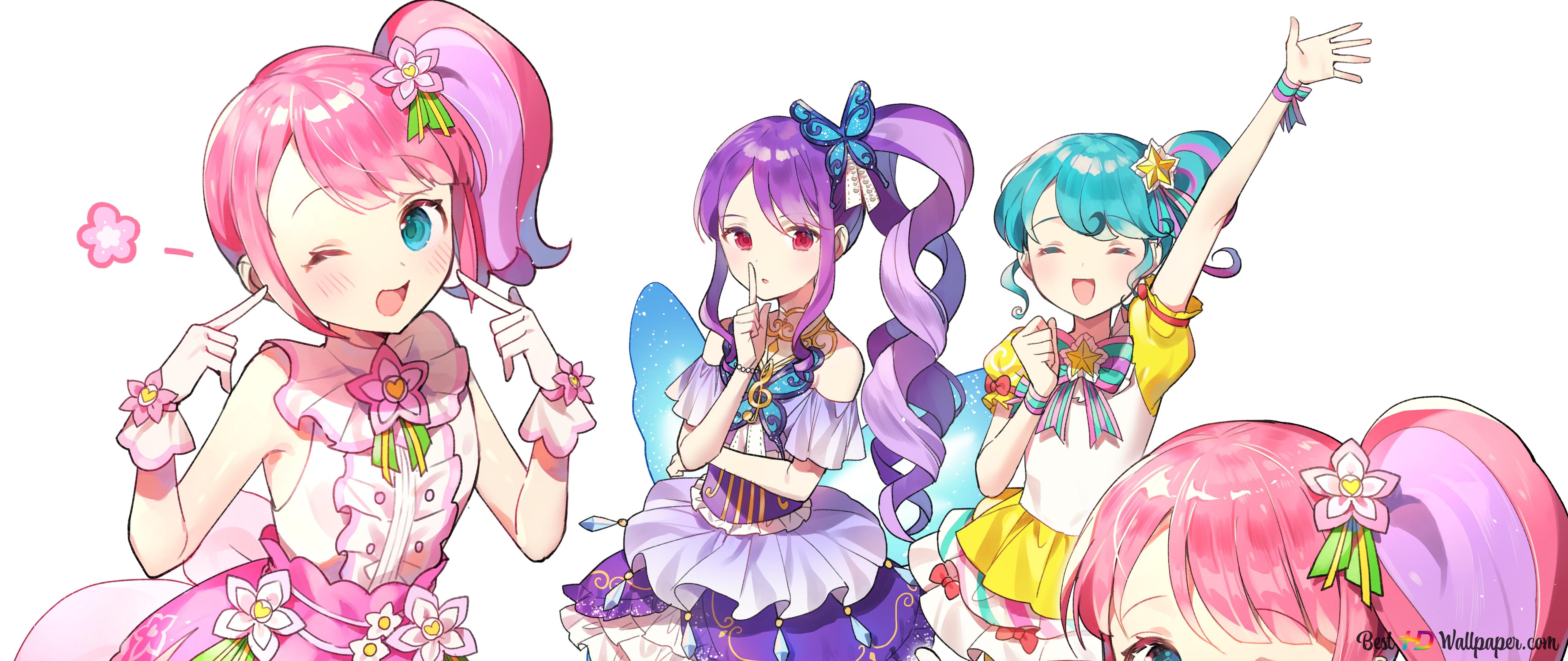 5120x2160 Pripara, Pinonn & Junonn 4K wallpaper download