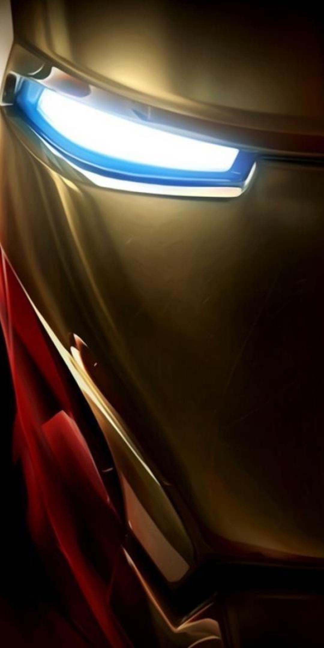 1080x2160 Iron Man Helmet Wallpaper
