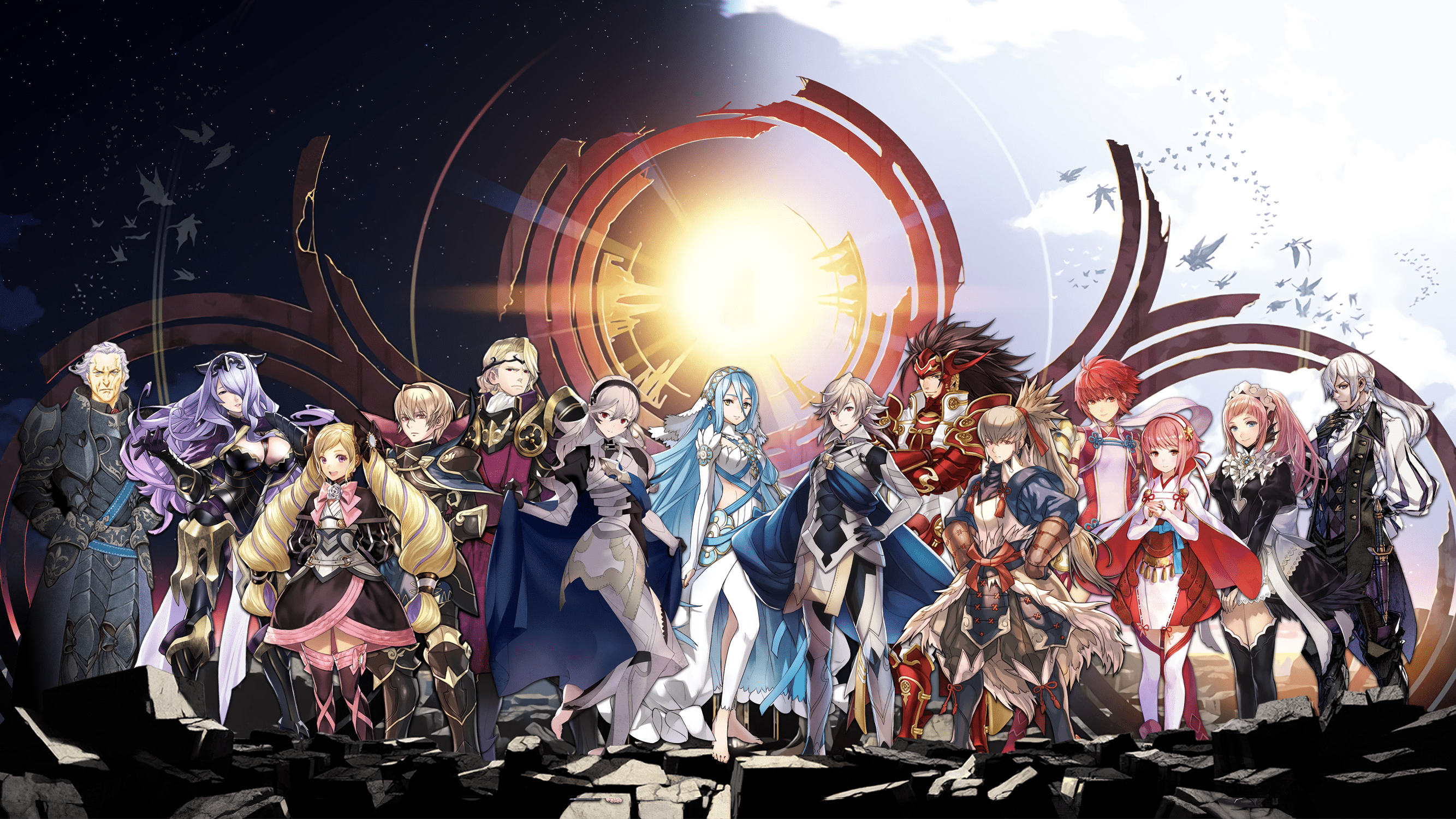 2667x1500 A Fire Emblem Fates x Fire Emblem Heroes Wallpaper I made
