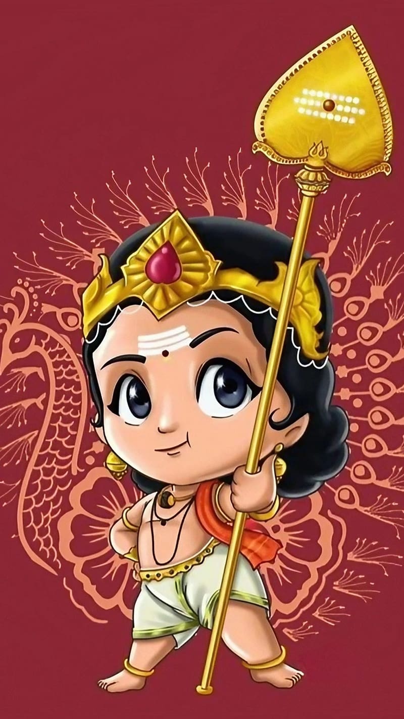 800x1422 God's, Vel Murugan Animated, god, lord, kartikeya, HD phone wallpaper