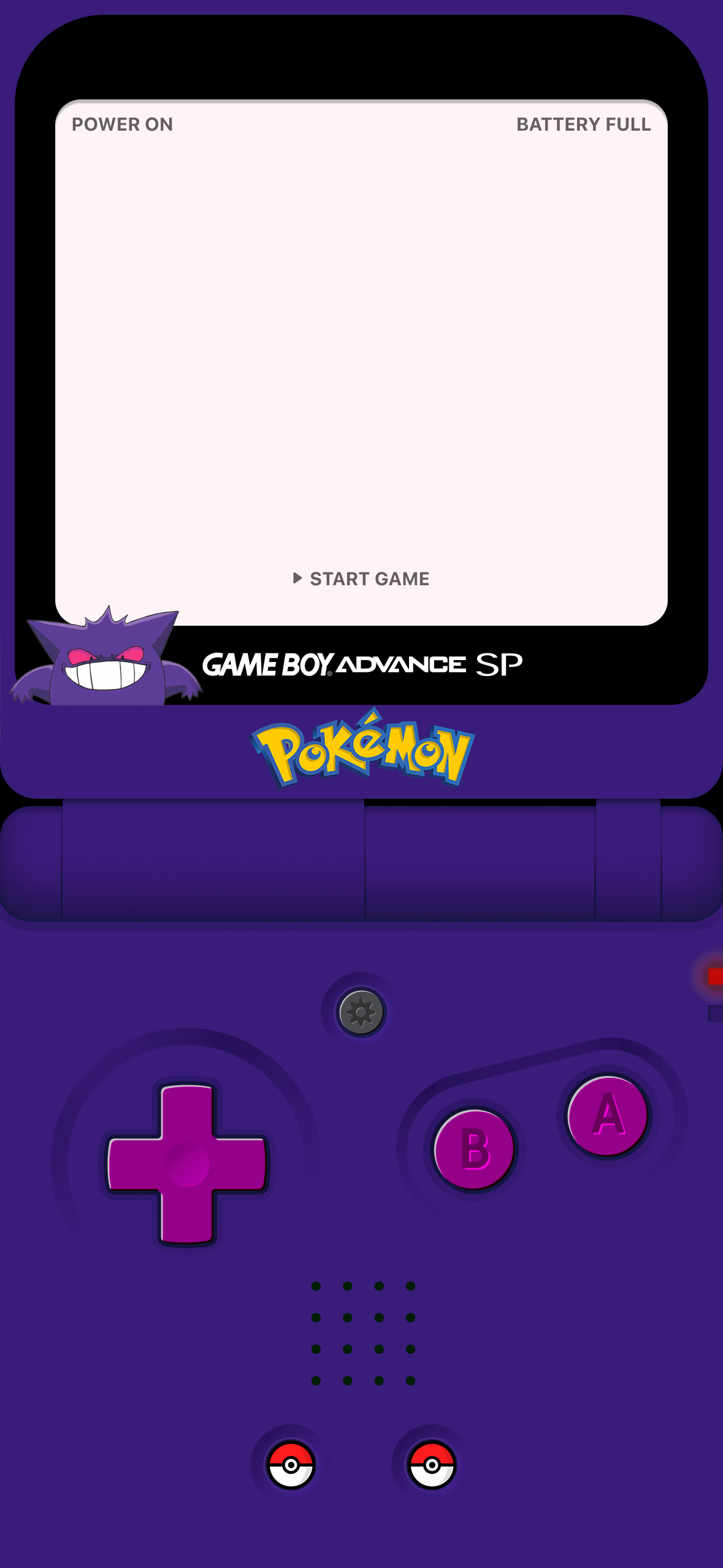 1179x2556 GBA SP Pokemon Background