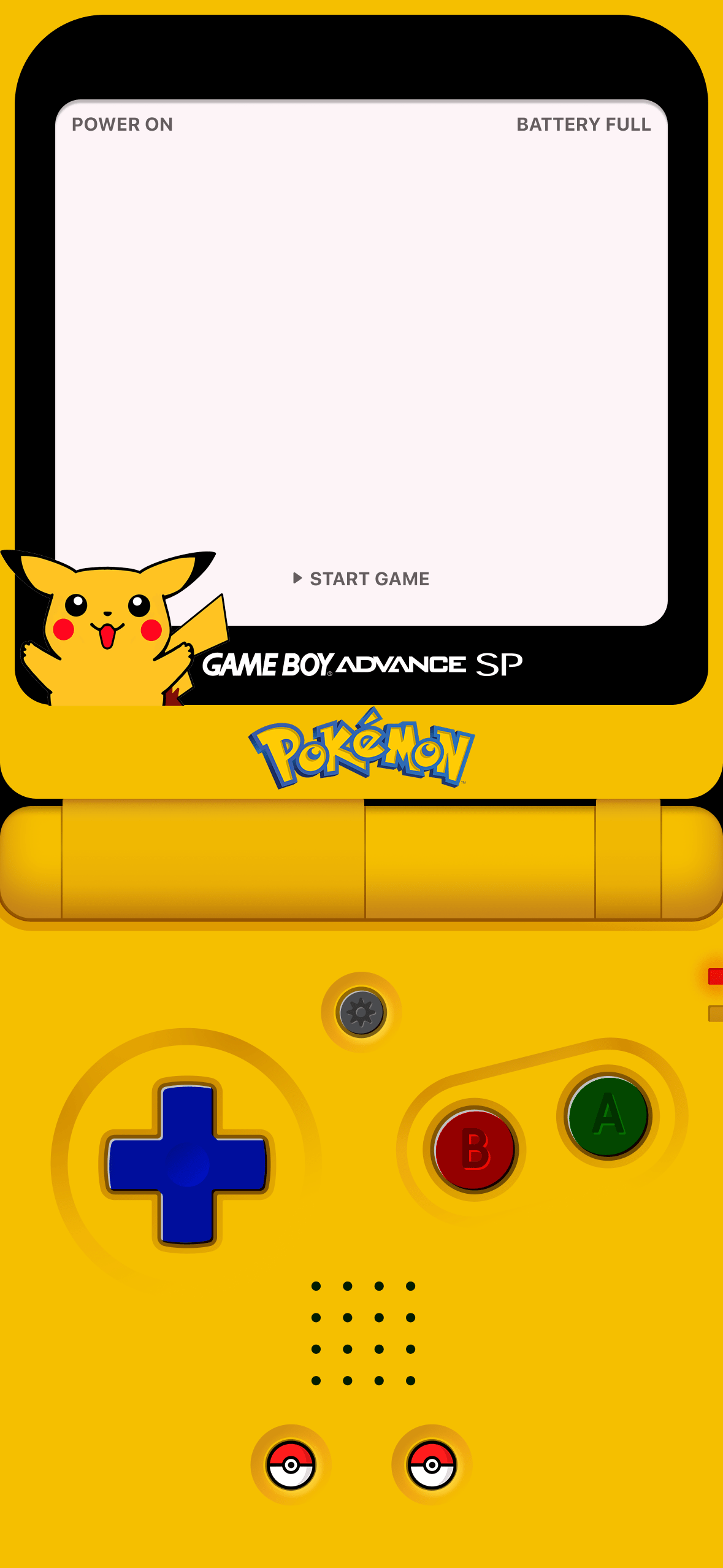 1179x2556 GBA SP Pokemon Background