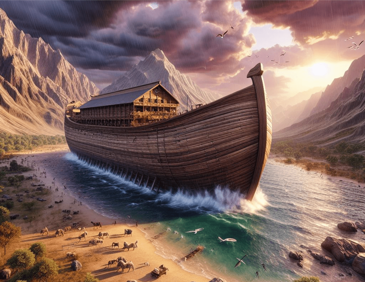 1280x988 Free Noah'S Ark & Ark Image