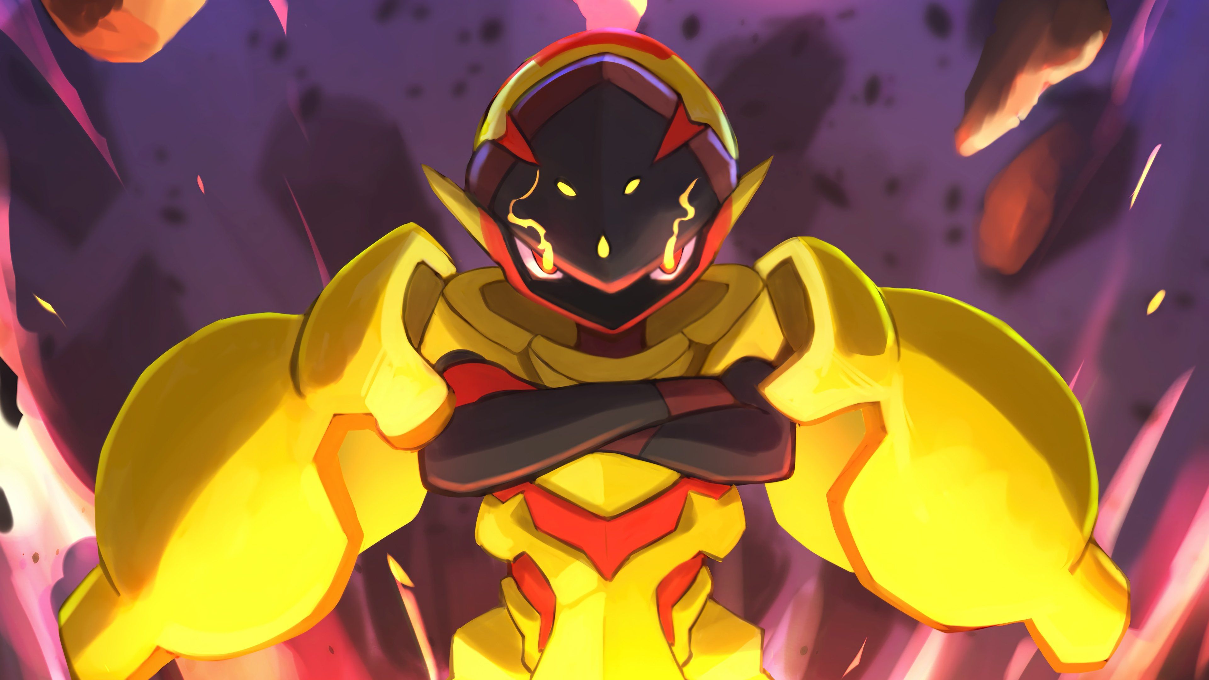 3840x2160 Armarouge from Pokemon Anime Wallpaper 4k for Desktop