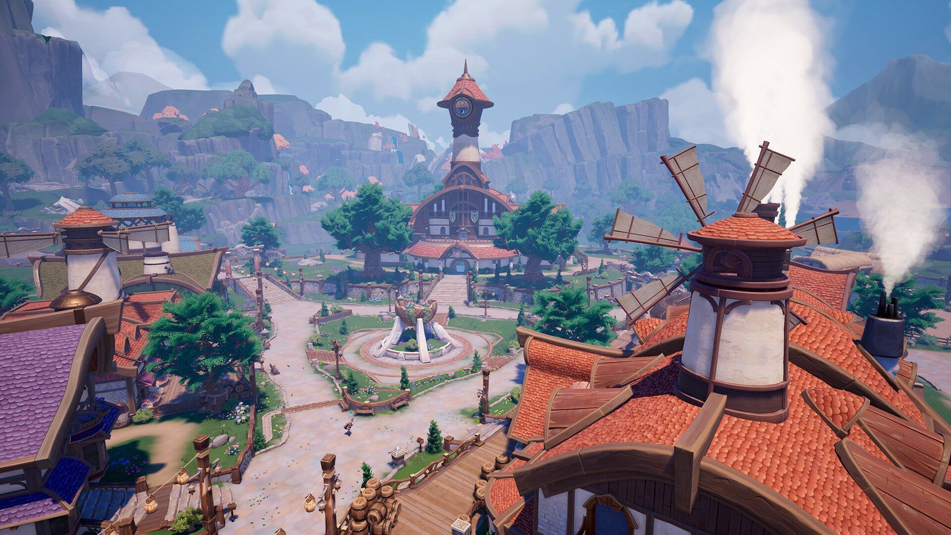1920x1080 Palia Village: HD Video Game Wallpaper