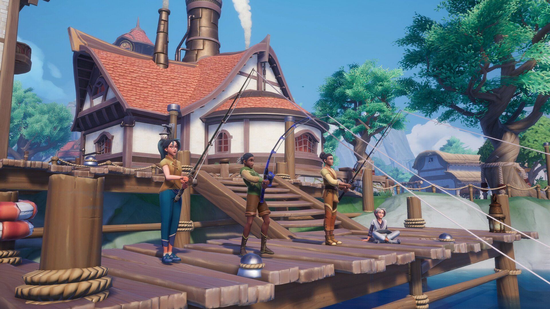 1920x1080 Palia Fishing Dock HD Wallpaper