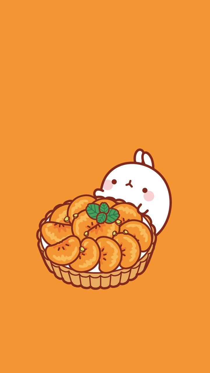 Hình nền điện thoại Molang Orange Tart 721x1281 - Molang With Food, Tải xuống https://wallpaperaccess.com/full/2044524.jpg