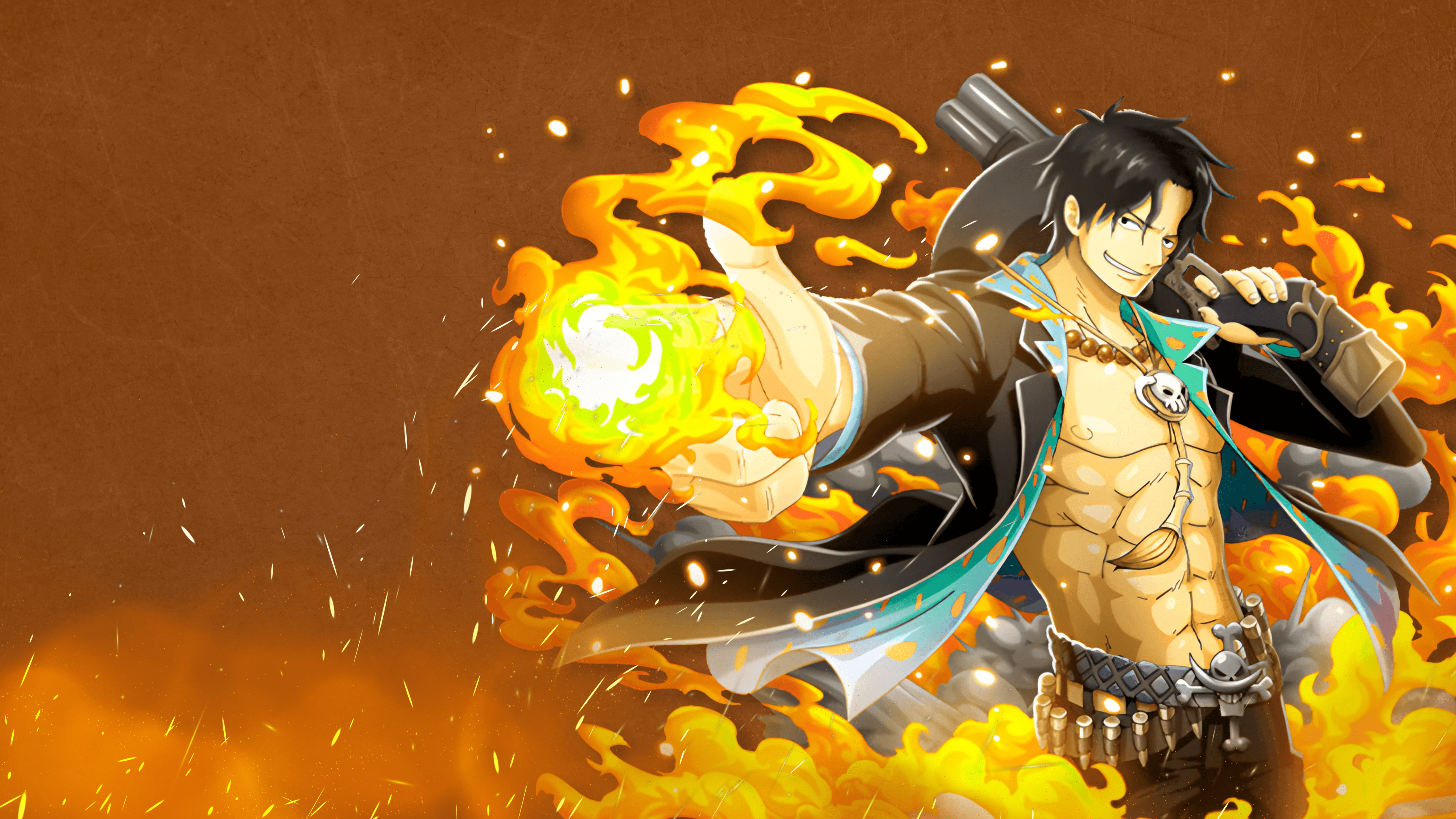 6000x3375 Download One Piece Portgas D. Ace 4k Ultra HD Wallpaper