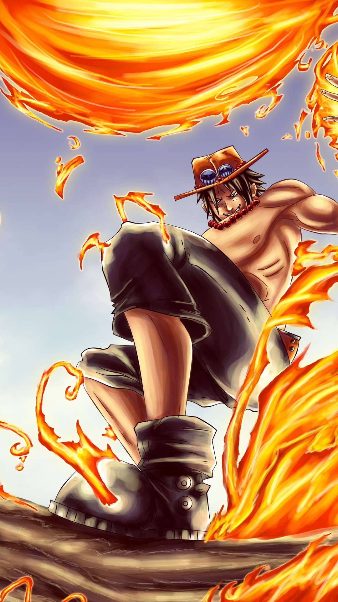 1080x1920 Portgas D. Ace Wallpaper for iPhone and Android