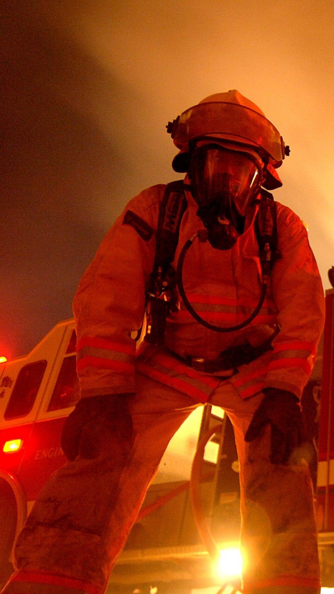 1080x1920 Firefighter Wallpaper for Phone