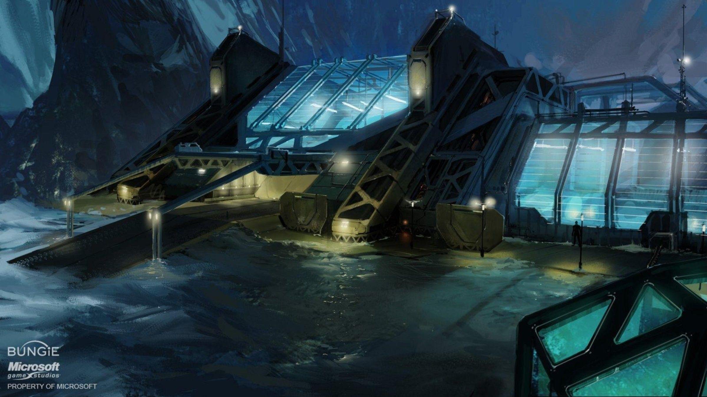 2400x1350 Halo Reach Digital Art Concept Artwork Lakes Wallpaper Art