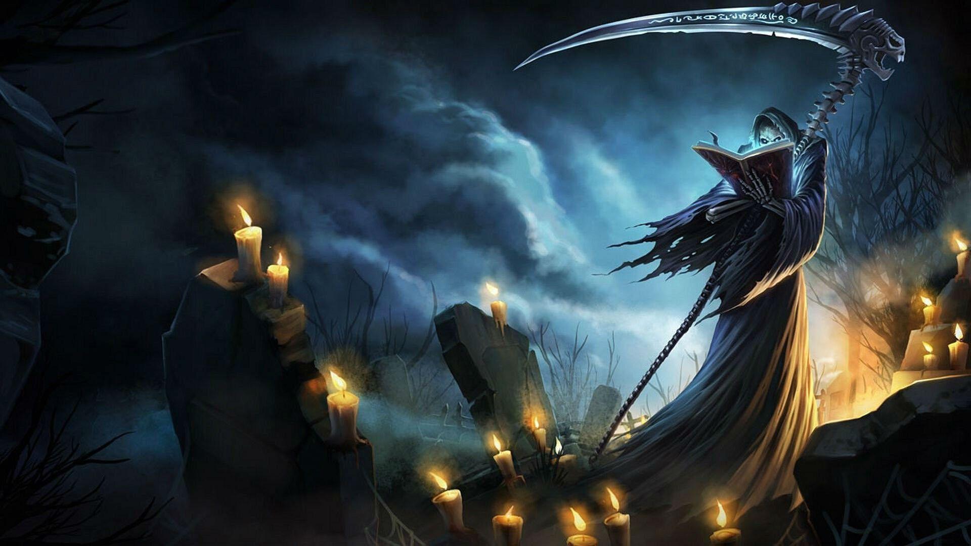 1920x1080 Reaper Dark, Warrior, league, Mobile, tablet Background, Art