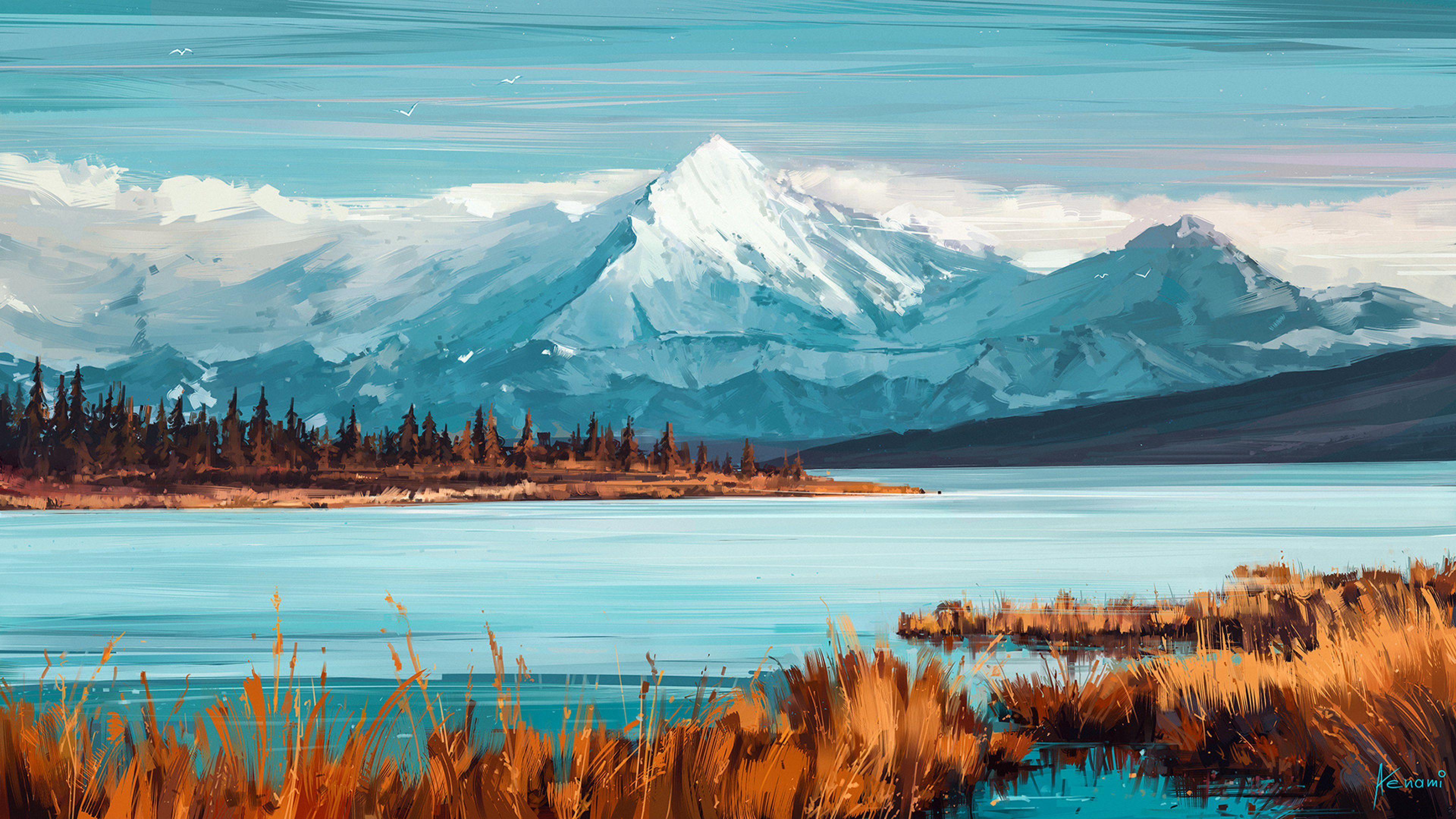 3840x2160 Benjamin Mountains Digital Artwork 4K Wallpaper, HD