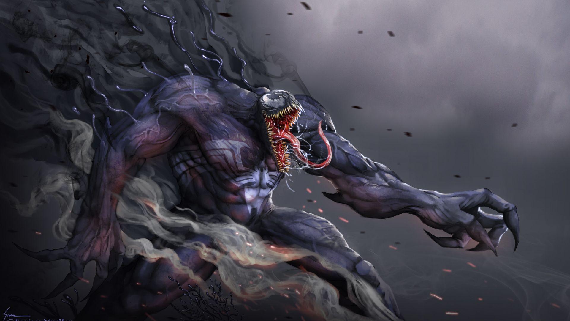 1920x1080 Download Venom, digital artwork, villain wallpaper, 1920x1080