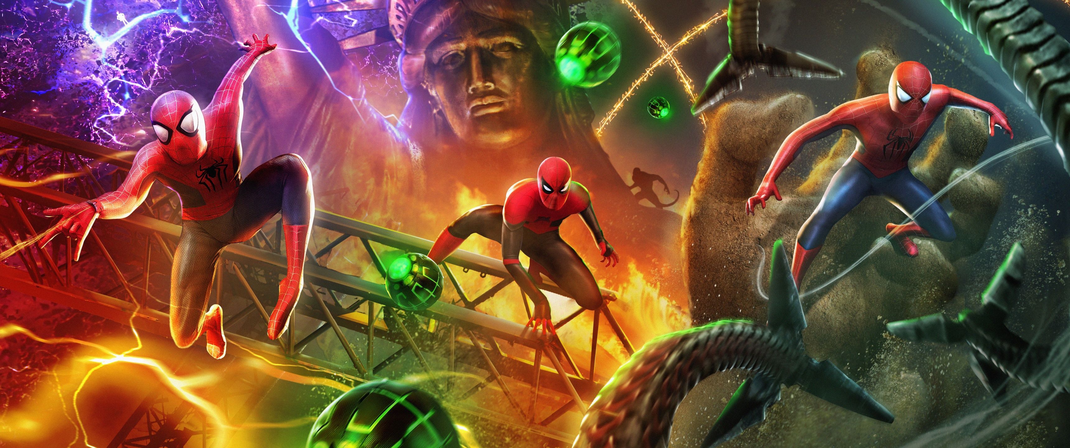 3440x1440 Spider Man: No Way Home Wallpaper 4K, Marvel Comics