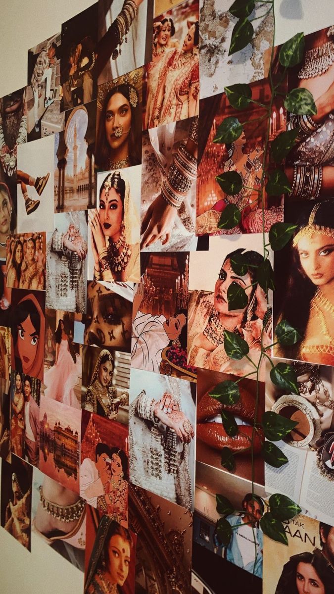 675x1200 Bollywood wood theme collage wall