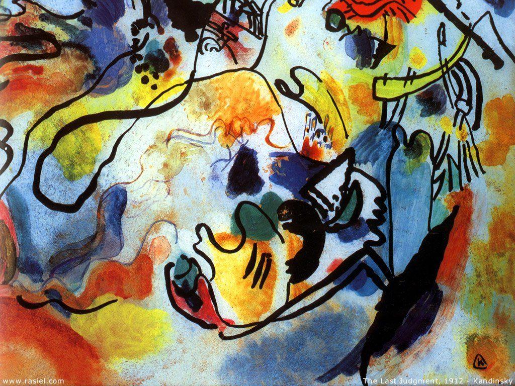 1024x768 Wassily Kandinsky Kandinsky The Last Judgement, Download