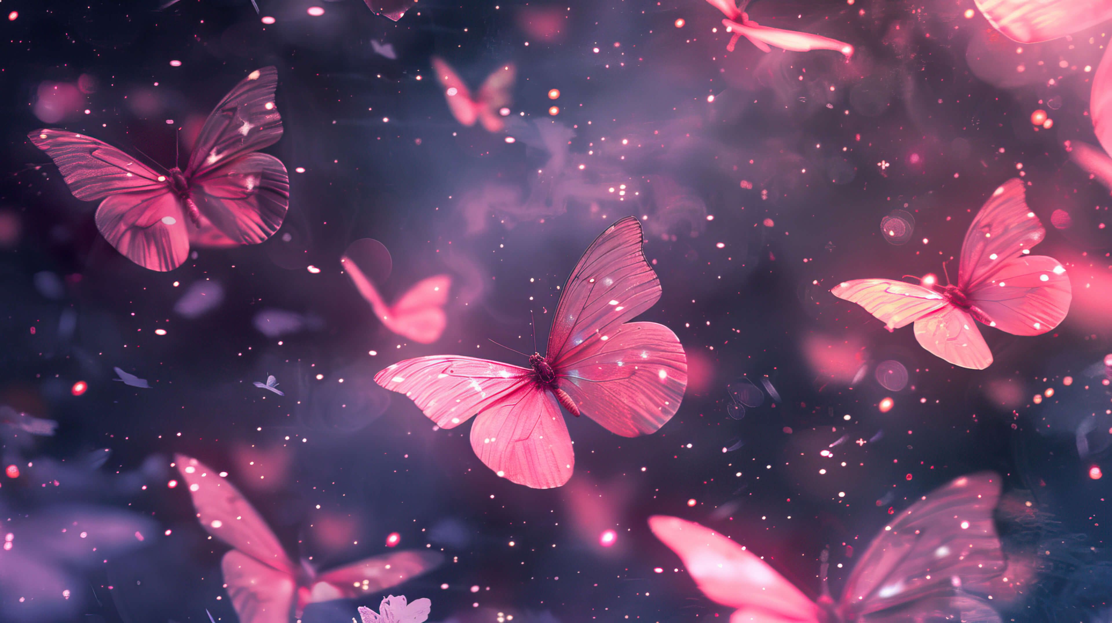 3840x2152 Pink Butterfly Wallpaper, Free, 4k