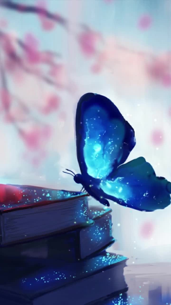 720x1280 Live Phone Blue Butterfly Wallpaper To iPhone And Android