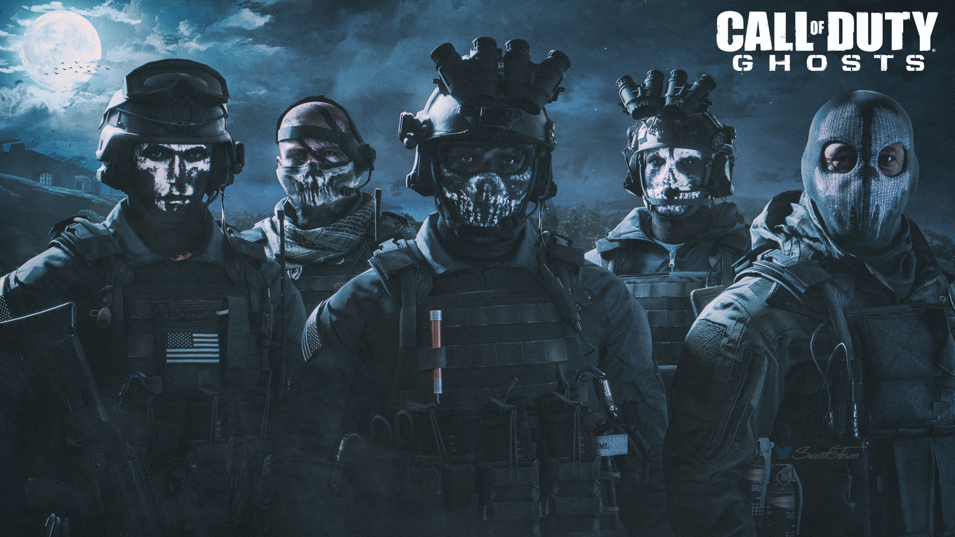 3072x1728 SweetJason on X: Ghost Team from COD10. Hesh, Keegan, Elias, Merrick, Logan. #blender #b3D #render #CallofDuty #codghosts / X