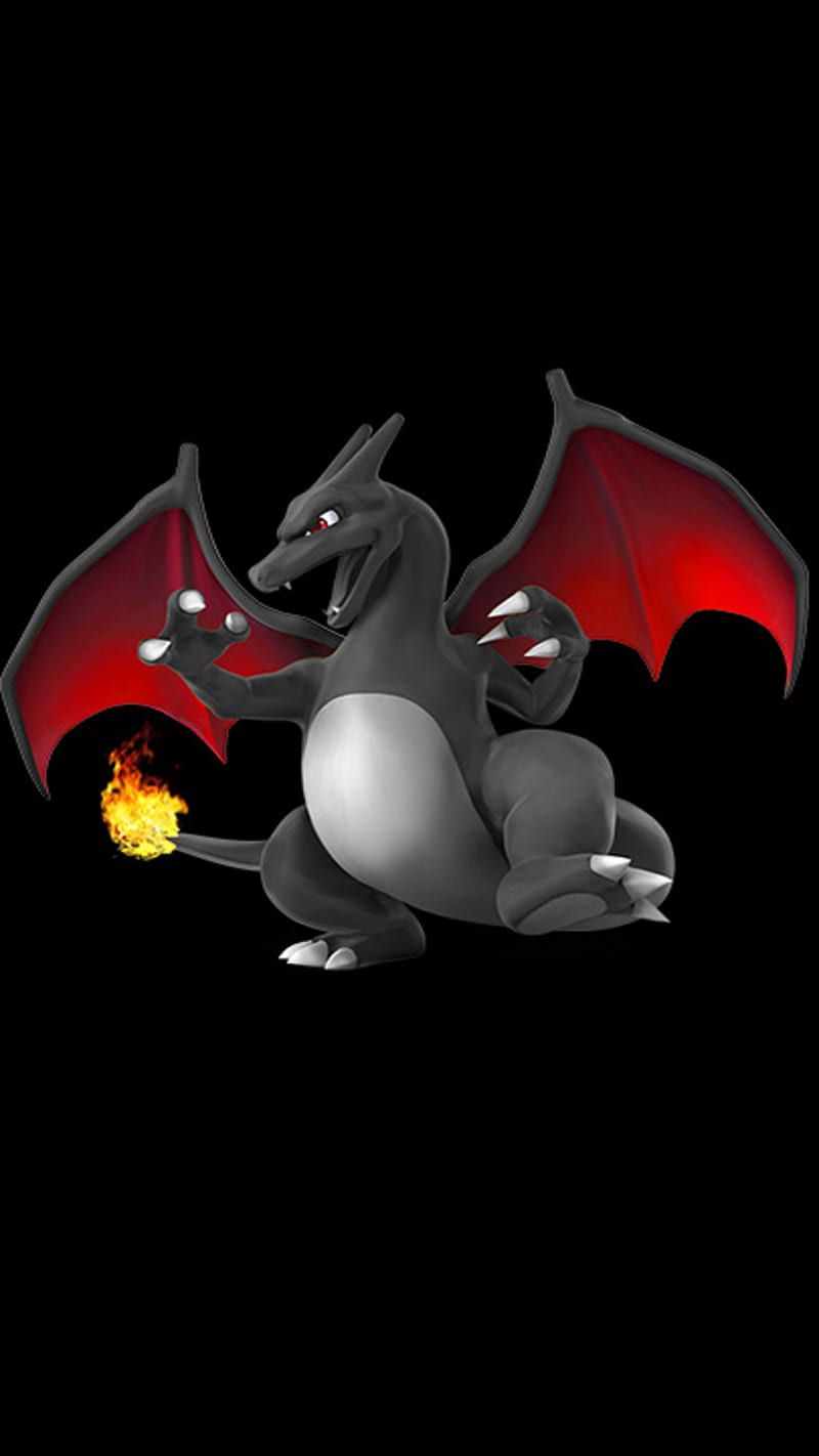 800x1422 Shiney Charizard, pokemon, HD phone wallpaper