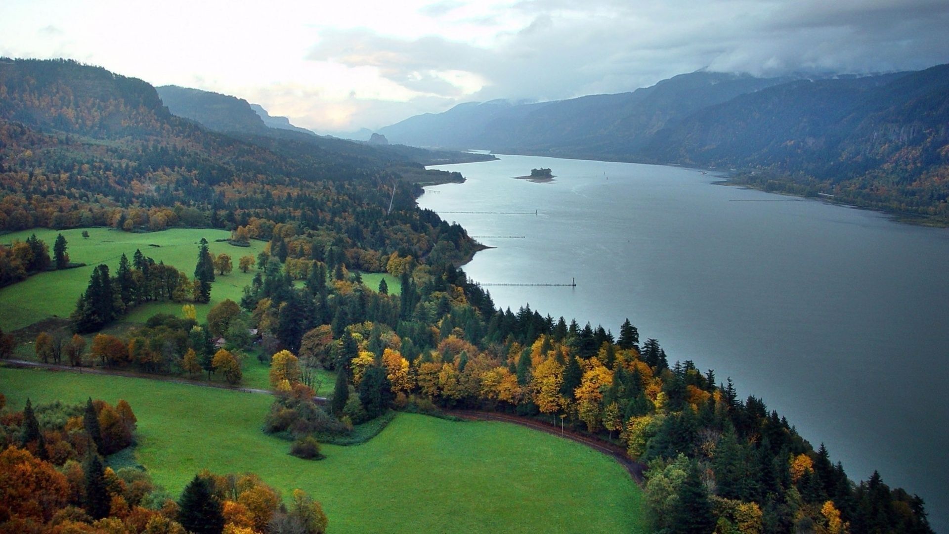 1920x1080 The Columbia River Wallpaper