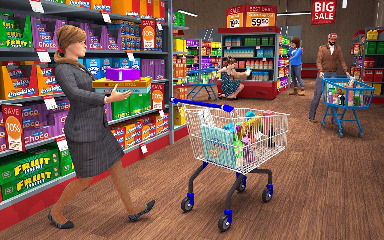 1280x800 Supermarket Grocery Store Shopping Mall Game For Girls, Shopping Mall Supermarket Simulator Atm Machine Cash Register Game on Amazon Appstore