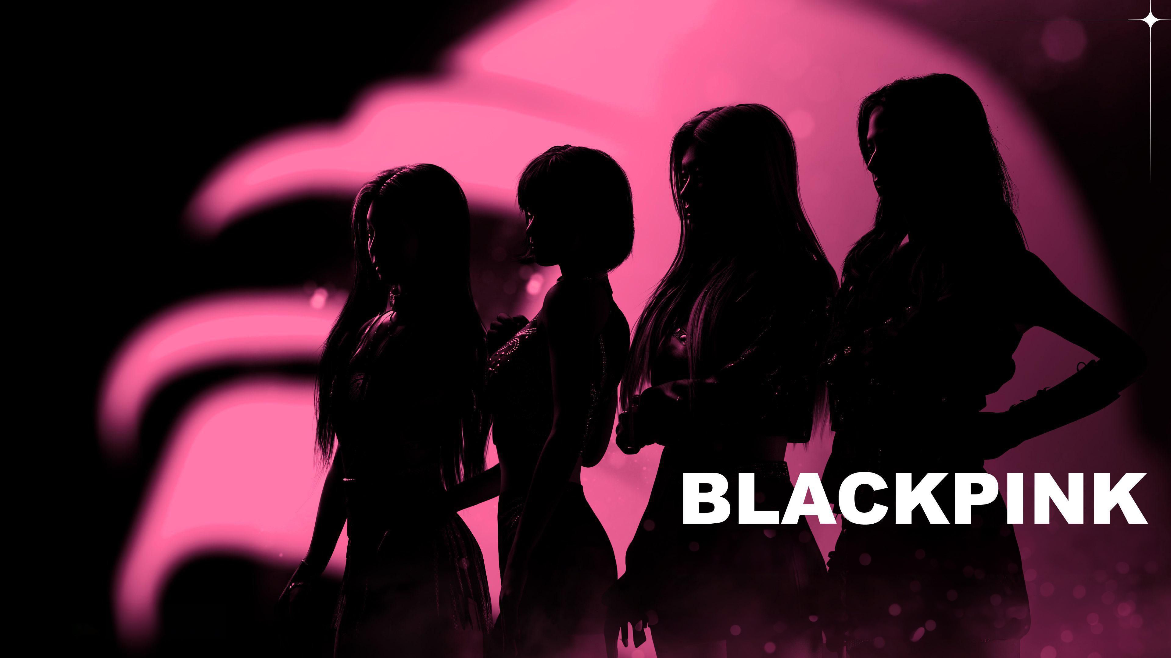 3840x2160 Blackpink Wallpaper 4K, Silhouette, Lisa, Jennie, Jisoo