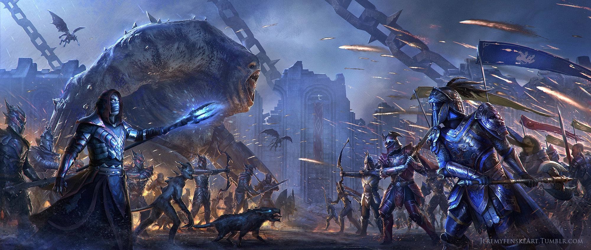 2000x846 TES Online Art of the Imperial City by Jeremy Fenske The Elder Scrolls: Fan site