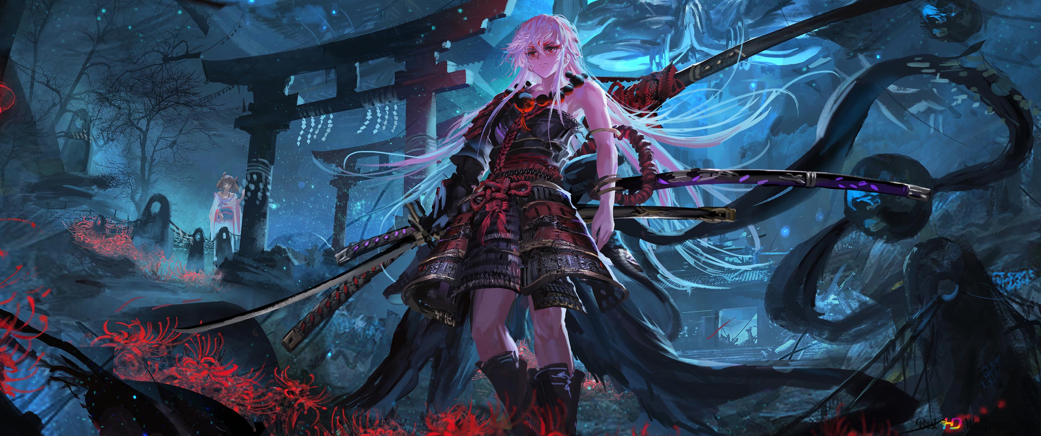 3440x1440 Anime Girl Wallpaper