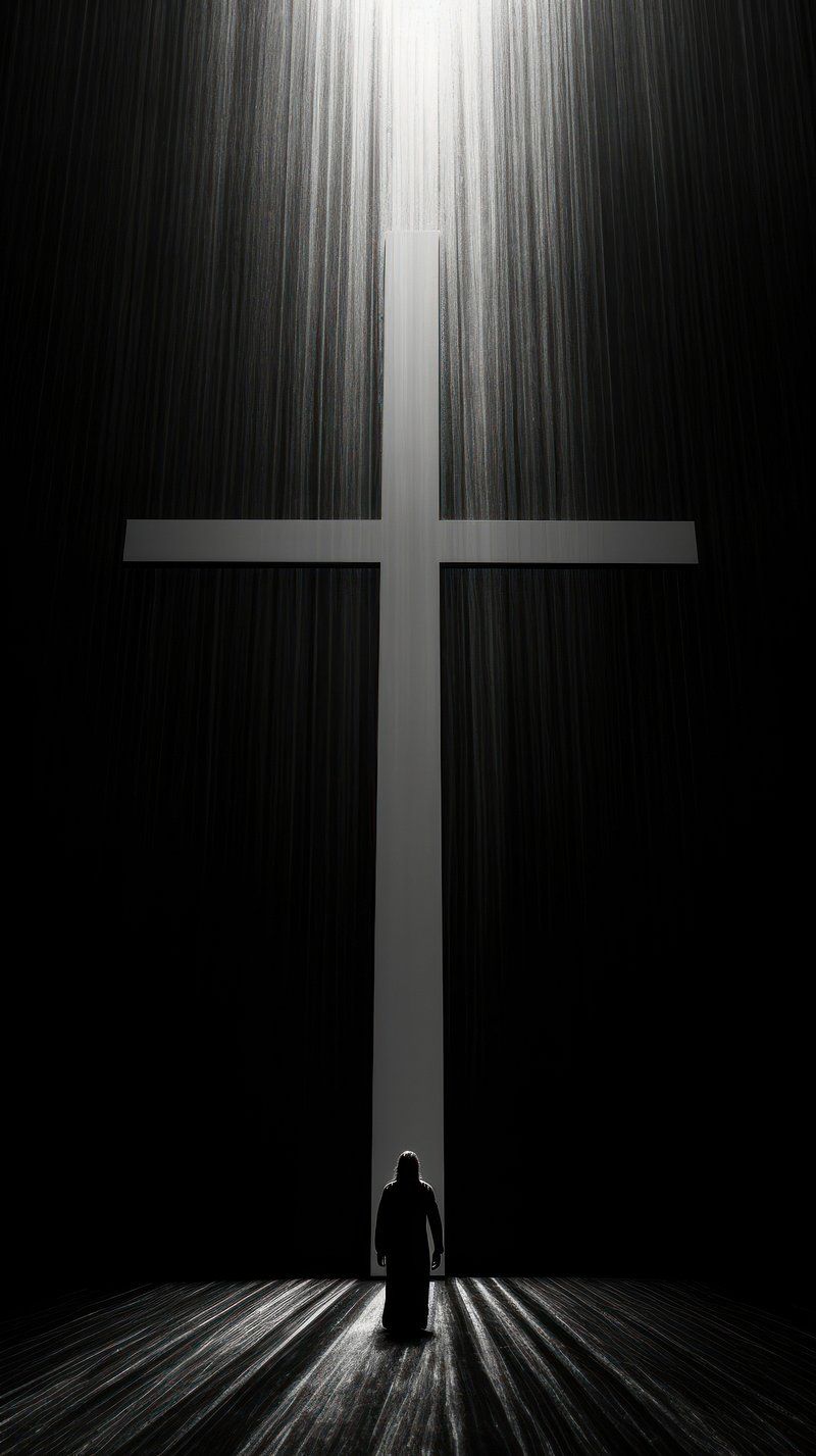 800x1427 Black Wallpaper Jesus Image Wallpaper