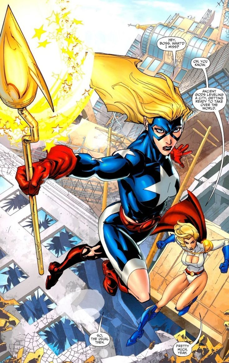 736x1162 Courtney Whitmore, a.k.a. Stargirl and Power Girl, facing yet another cosmic menace