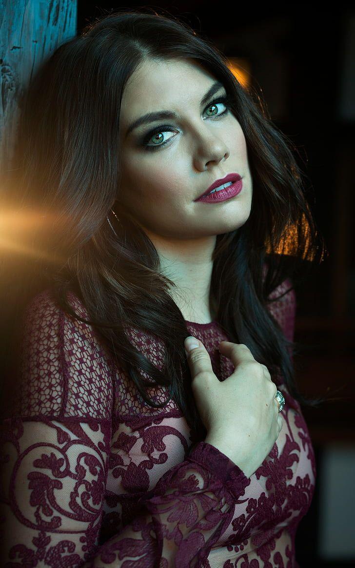 728x1165 HD wallpaper: portrait display, women, Lauren Cohan, celebrity