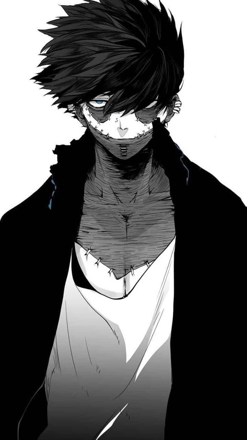 800x1422 Boku no hero, anime, black, sad, HD phone wallpaper