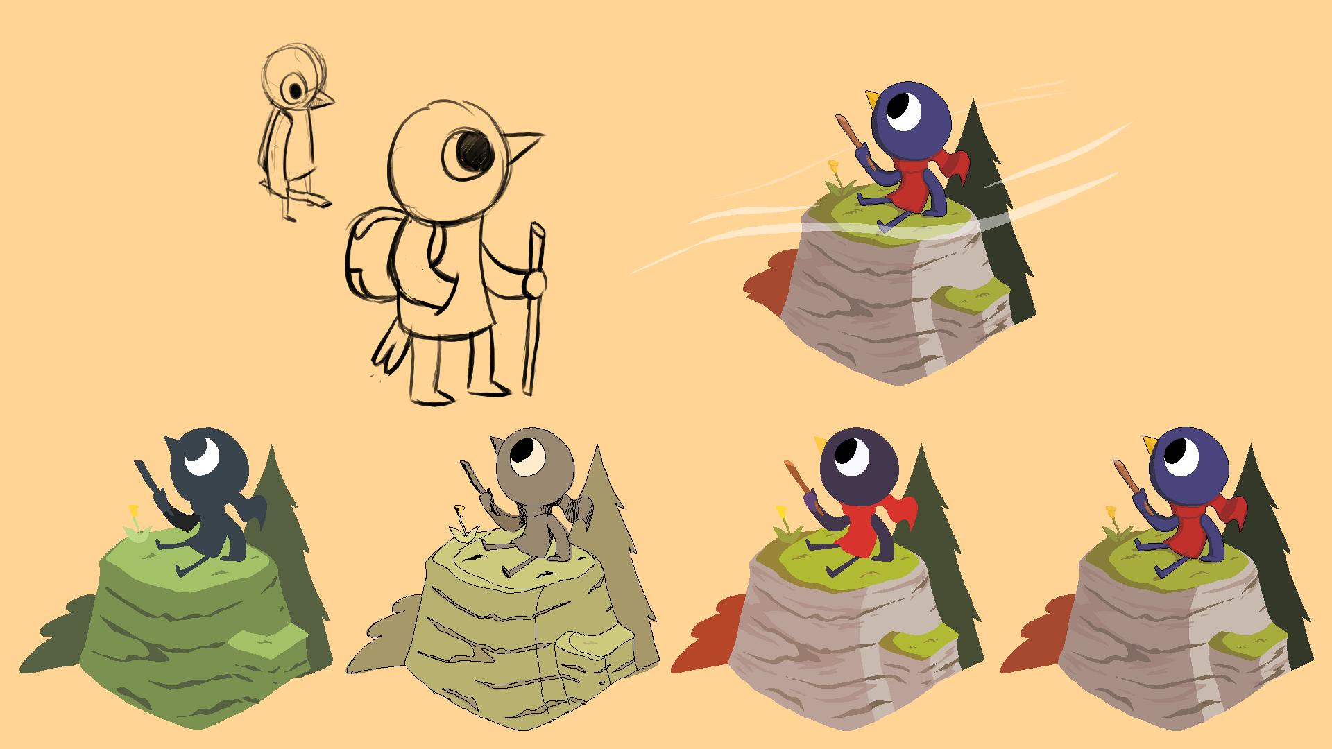 1920x1080 Sijbren (The Yokai Club Highschool Game) on X: Design Process Claire from A Short Hike #fanart #pixelart #ashorthike #ArtistOnTwitter / X