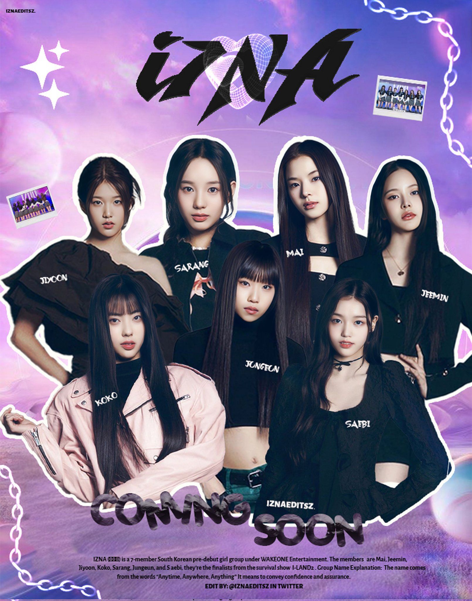 1610x2048 ⋆ on X: Hello! this is a new account dedicated to ♡︎'ll be posting HD wallpaper, graphic edits and posters for #izna. So, please retweet and follows to spread